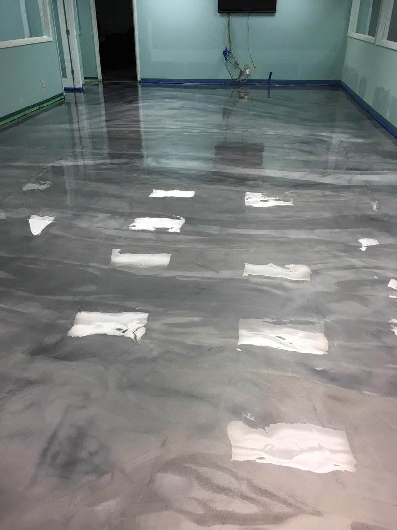 Decorative metallic sales epoxy flooring