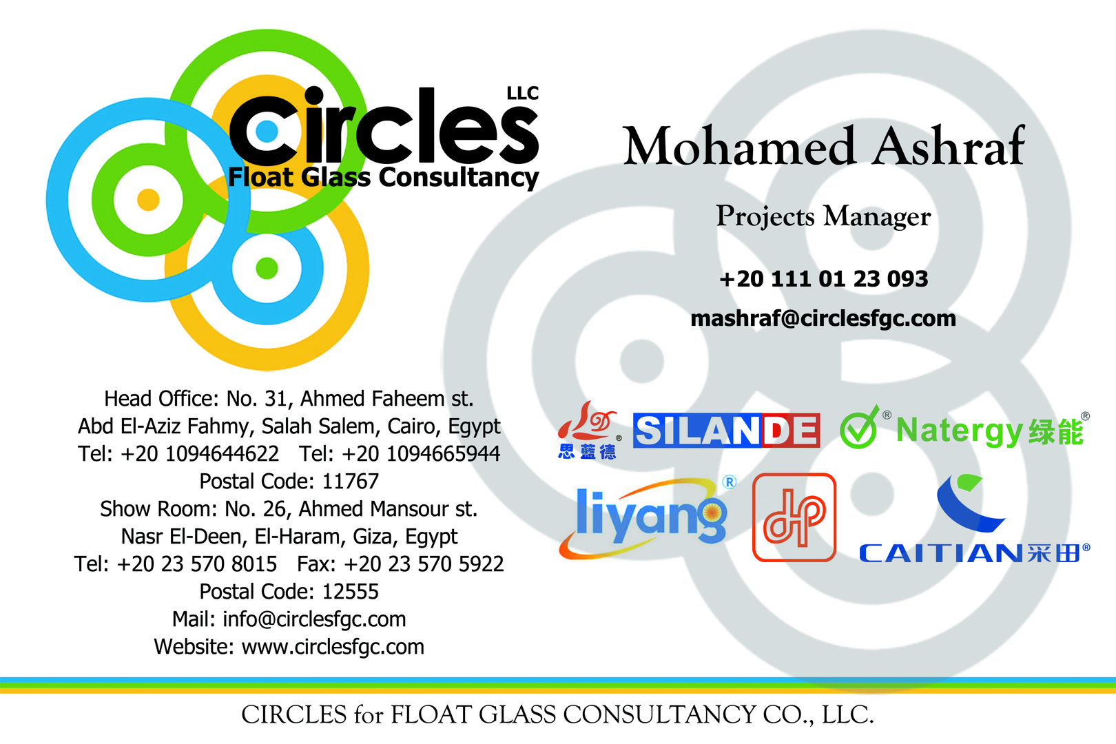Circles For Float Glass Consultancy Home