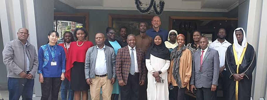 Ethiopian delegation together with OikoDiplomatique and our partners pose for a group photo after the opening workshop