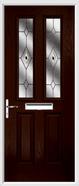 2 Panel 2 Square Composite Door fusion glass