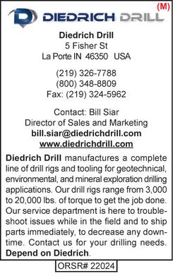 Drilling Tools, Diedrich Drill