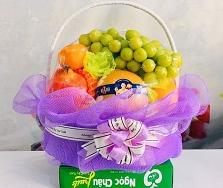 Giỏ hoa quả nhập khẩu biếu tặng tết