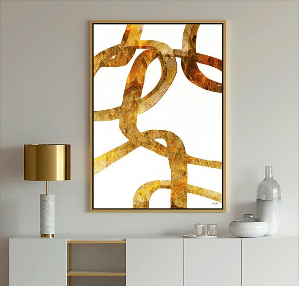 Gold Abstract Art, #Gold art, #abstract art, #Dubois Art