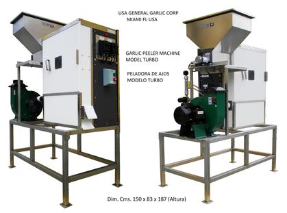 Pelador de ajos profesional con filtro para residuos - Capacidad 8 kg