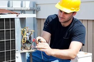 Expert HVAC technicians performing air conditioning repair in Athens, TX.