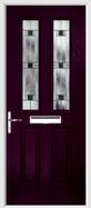 2 Panel 2 Square Composite Door aspen glass