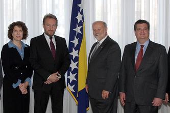 Maryland tax attorney Charles Dillon meeting with the President of Bosnia and Herzegovina and other dignitaries