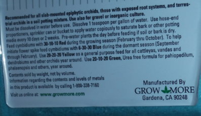 Grow More Orchid UREA FREE 20-10-20