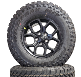 New Jeep Wrangler Black Willys Wheels With Falken Wildpeak MT ​Set of 5