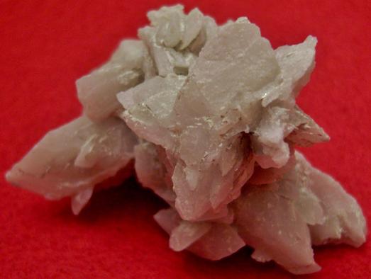 Calcite pseudomorph after Glauberite crystals, Camp Verde District, Yavapai County, Arizona, USA, ex Ted Morley, circa1960