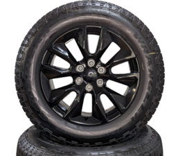 20" Chevy 6 lug Silverado RST Gloss Black Wheels With Goodyear Trailrunner AT Tires!