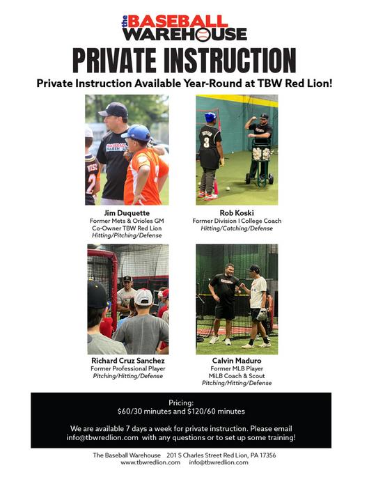 The Baseball Warehouse Private Instruction