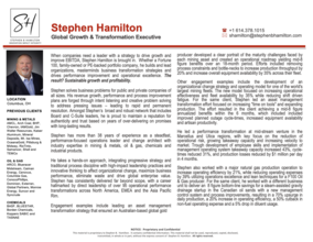Stephen Hamilton Bio