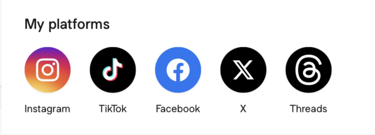 Link to all Ruby Soames social media