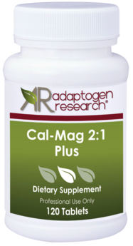 Adaptogen Research - Cal-Mag 2:1 Plus supplies calcium citrate, a highly absorbable, well-tolerated source of calcium, balanced with magnesium in a 2:1 ratio - 120 Tablets