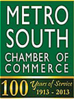 Metro South Chamber of Commerce logo.