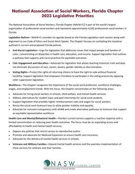 2023 Legislative Priorities