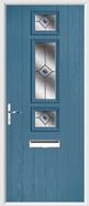 3 Square Strip Composite Door fusion glass