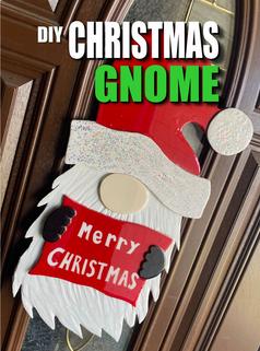 DIY Christmas Gnome Wall Hanging decoration