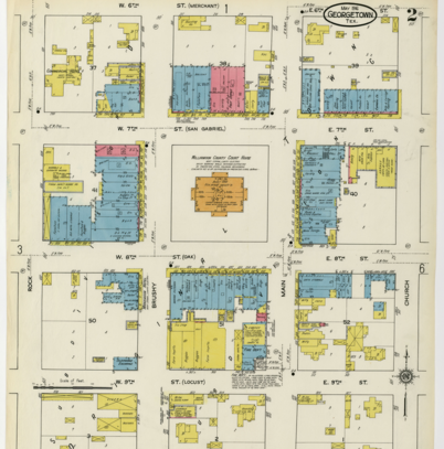 Vintage Georgetown map