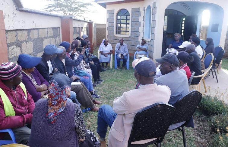 The delegation engages with the community and faith leaders at the Mai Mahiu area affected by the 2024 flash floods