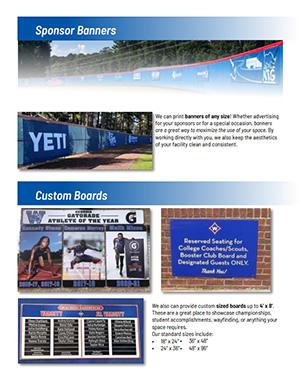 Sponsor Banners 1 Page Flyer