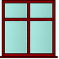 Style 21 rosewood window