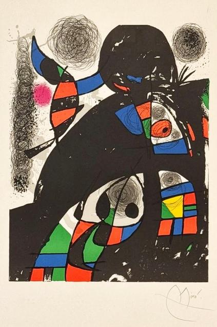 Joan Miro Homage A San Lazzaro 1975