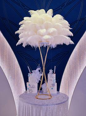 Ostrich Feathers Centerpieces, elegant centerpieces