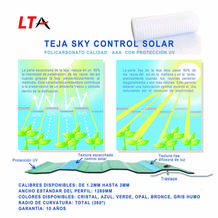 Lamina de policarbonato Sky Control Solar LTA