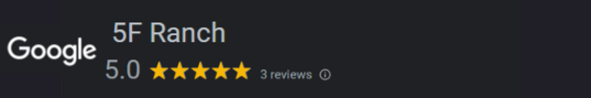 Google Reviews 5F Ranch