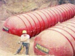 Underground tank installation fuel system installation