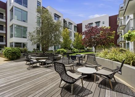 Outdoor residents courtyard