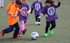 Soccer Class photo in action