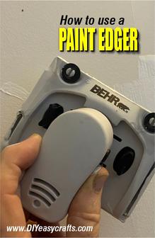 How to use a Paint Edger by www.DIYeasycrafts.com