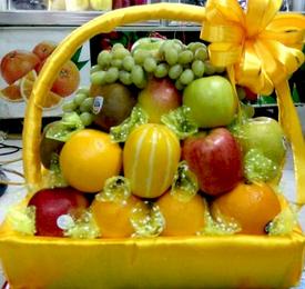 giỏ hoa quả nhập khẩu đẹp, giỏ hoa quả thắp hương tế lễ tại Hà Nội