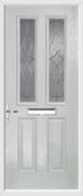 2 Panel 2 Square Door karri glass