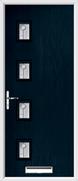 4 Square Composite Door trieste glass