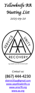 AA Yellowknife Meeting List 2025-08-15