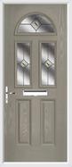 2 Panel 2 Square 1 Arch Composite Door fusion glass