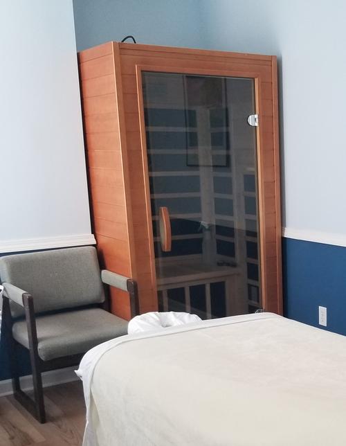 Infrared Sauna Room at Spencerport Chiropractic and Massage Therapy in Spencerport NY