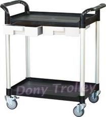 2 shelf food cart manufacturer