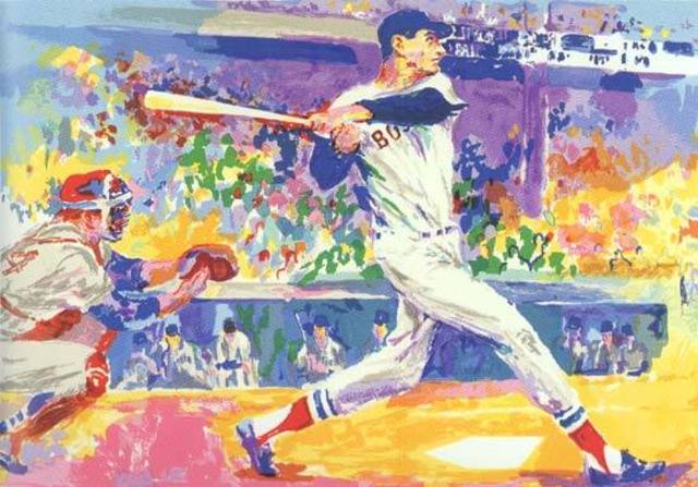 LeRoy Neiman The Splendid Splinter