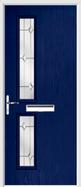 2 Square Composite Door regal opal glass