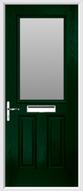2 panel 1 square composite door obscure glass