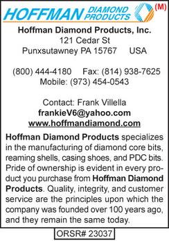 Hoffman Diamond Products, Diamond Bits, Drilling Supplies