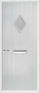 Cottage Diamond Composite Door obscure glass