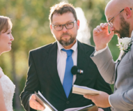 NC wedding officiant, beach wedding, newport wedding, butterfly kisses pavilion, wedding preacher, wedding dj, amayzing