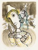 Marc Chagall Le Cirque Au Clown Jaune