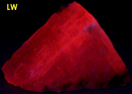 fluorecent purple-violet Mn-CALCITE - Medford Quarry (Redland Genstar Quarry), Medford, Carroll County, Maryland, USA - ex Tom McNelis